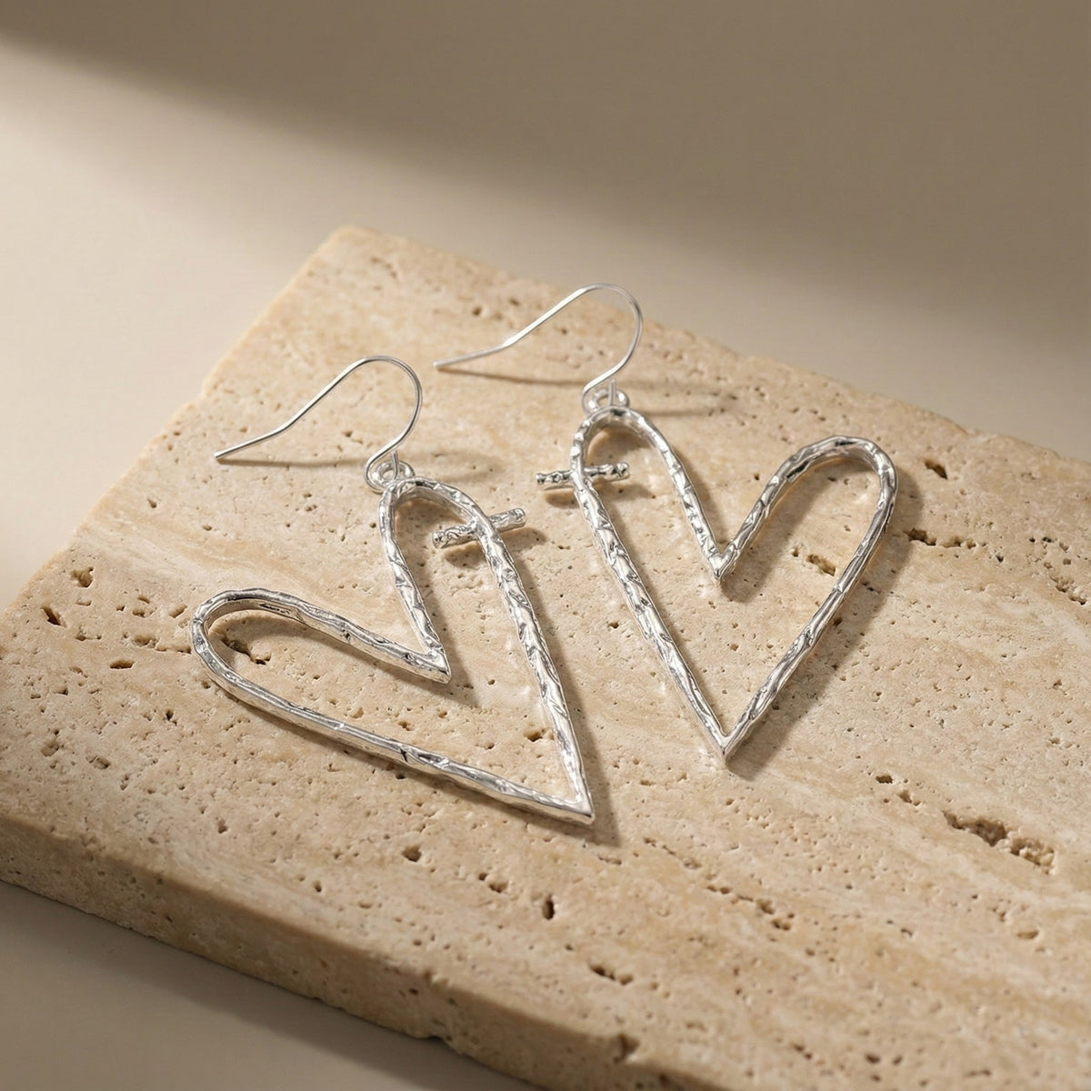 Whispered Romance Open-heart Earrings