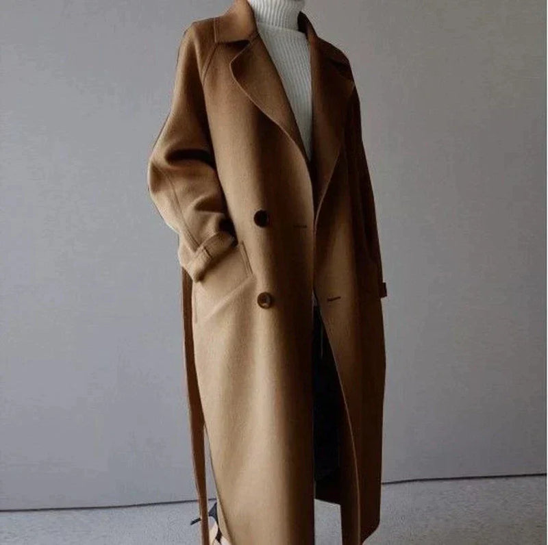 LM | Long wool coat for women