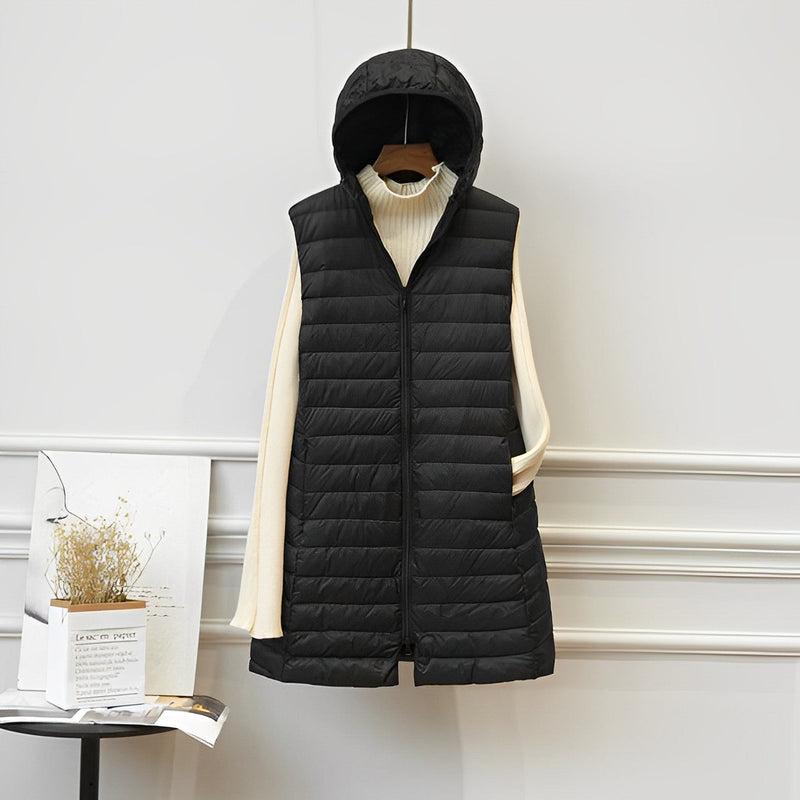 LM | Sleeveless long jacket