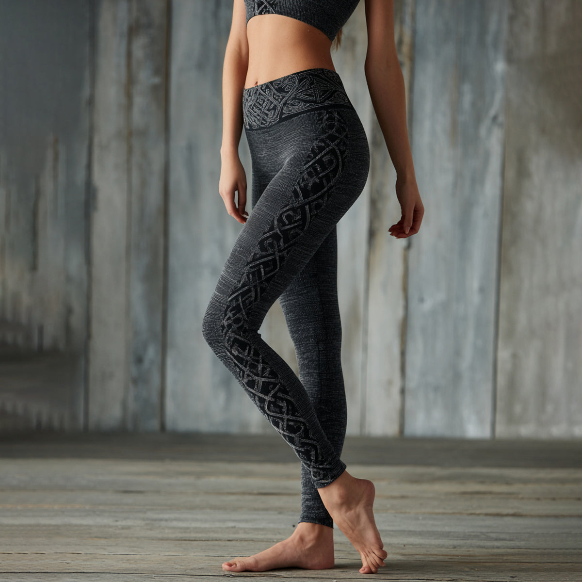 Women's Vintage Viking Celtic Knot Print Leggings artswardrobe