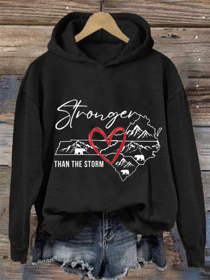 Comstylish Women's Appalachia Strong Print Casual Sweatshirt