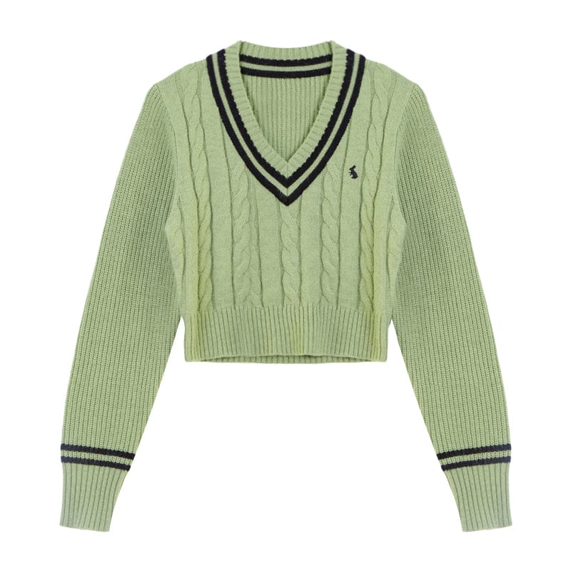 LM | Korean fashion knitted sweater