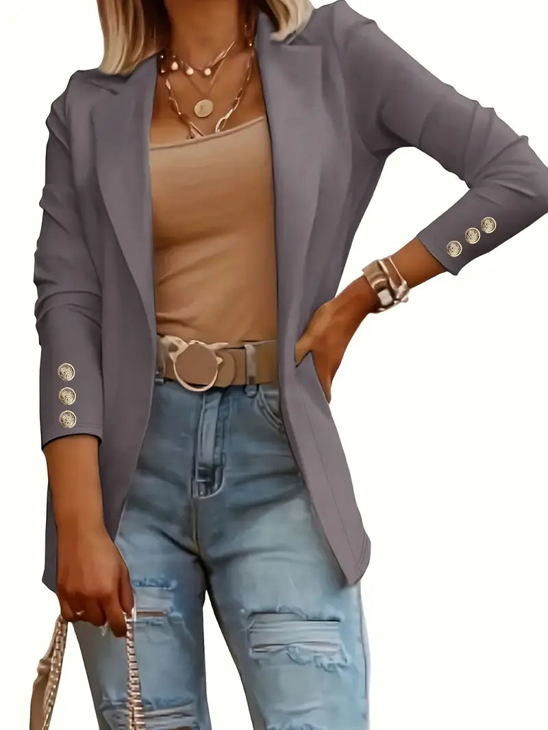 LM | elegant long-sleeved blazer for spring