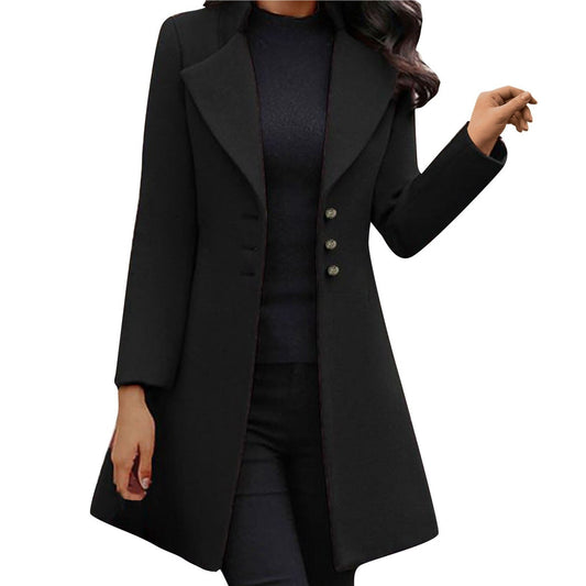 LM | Italian wool coat with long sleeves