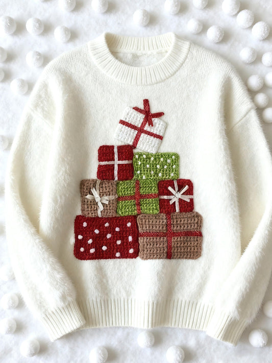 Christmas Gift Art Print Sweater artswardrobe