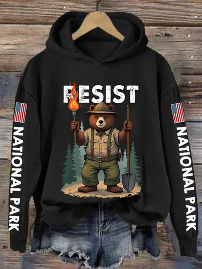 Comstylish Women's Protect Our National Parks Printed Sweatshirt