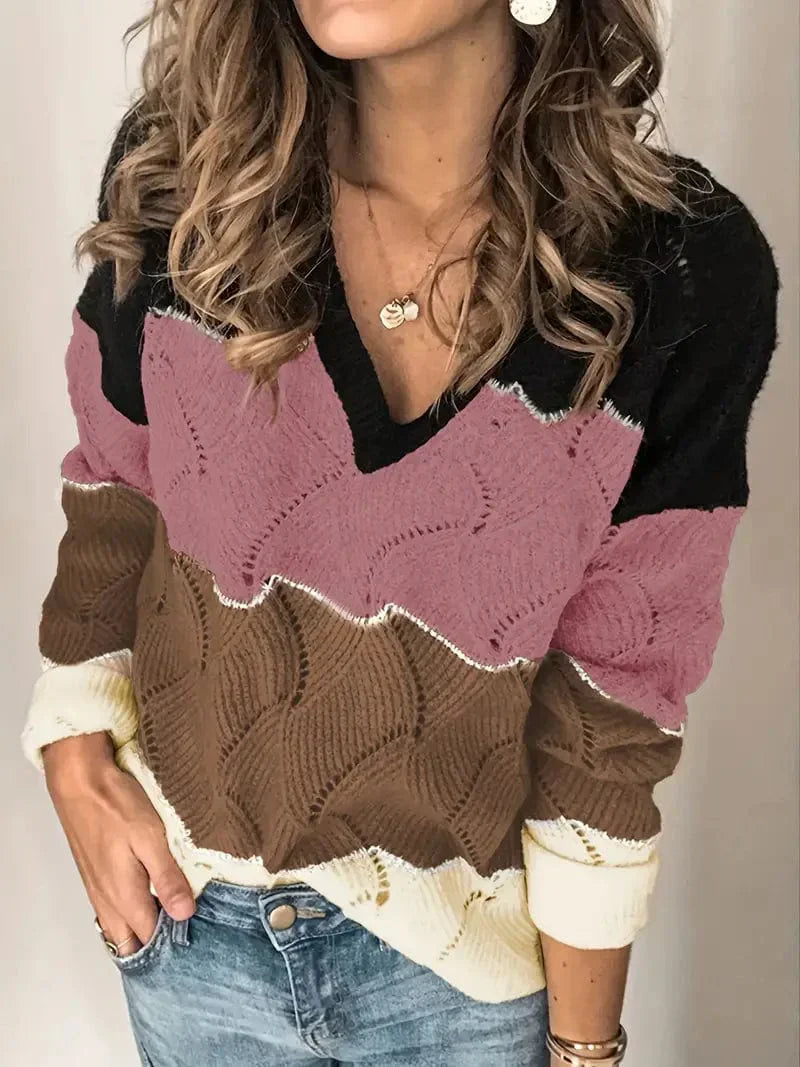 LM | Sweater with V-neck