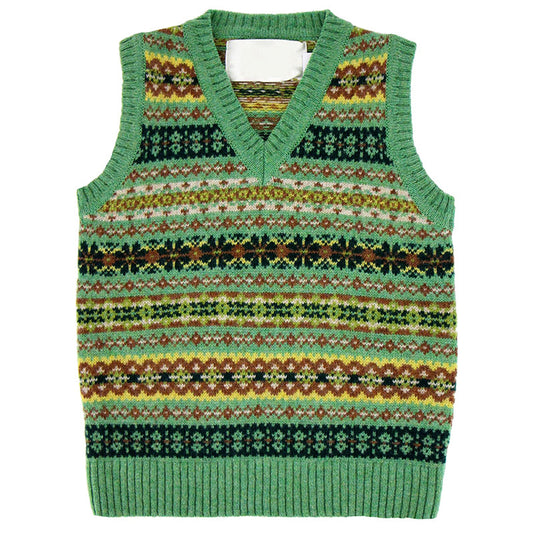 Vintage Geometric Southwest Graphic Vest Sweater artswardrobe
