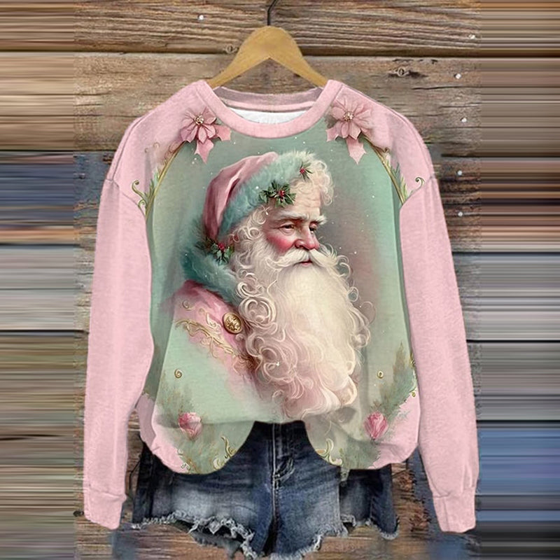 Comstylish Christmas Print Casual Sweatshirt