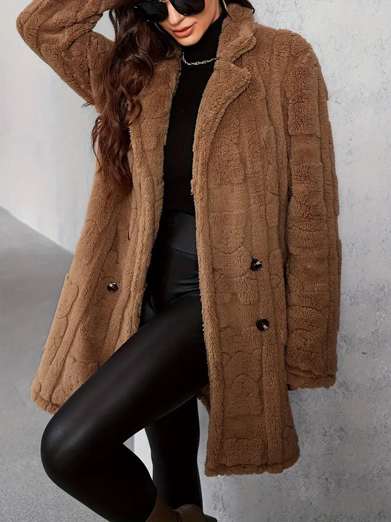 LM | Soft, single-colored, long-sleeved thermal jacket