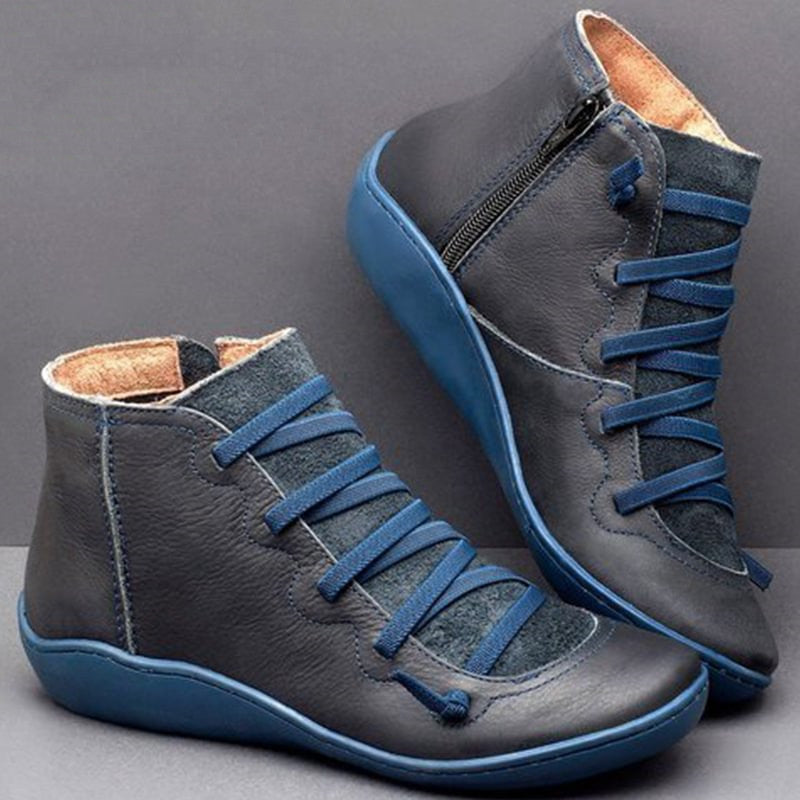 LM | Women Shoes Fashion Leather Ankle Boot