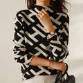 Nerina® | Modern sweater with a geometric pattern