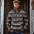 Men's Vintage Key Graphic Zip Sweater artswardrobe
