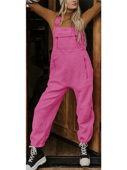 LM | Women's fleece thermal overall with zipped pockets
