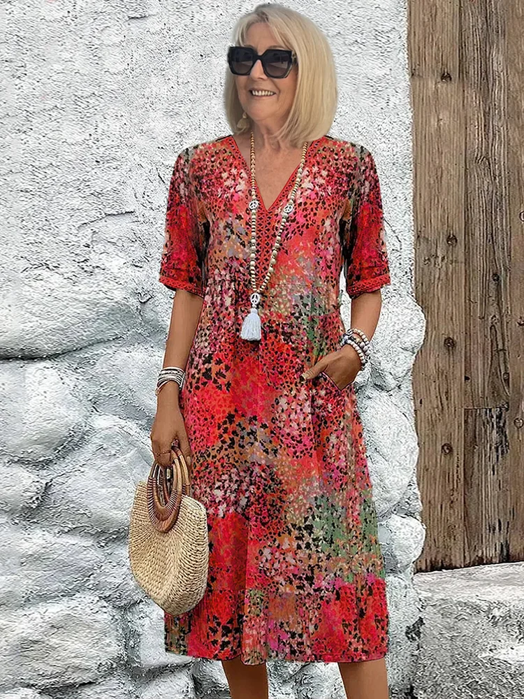 LM | Flattering midi dress for effortless island elegance