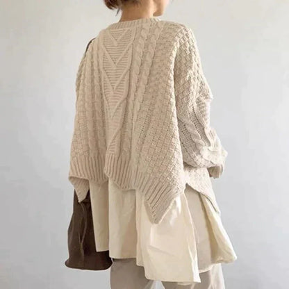 LM | Sweater with round neckline