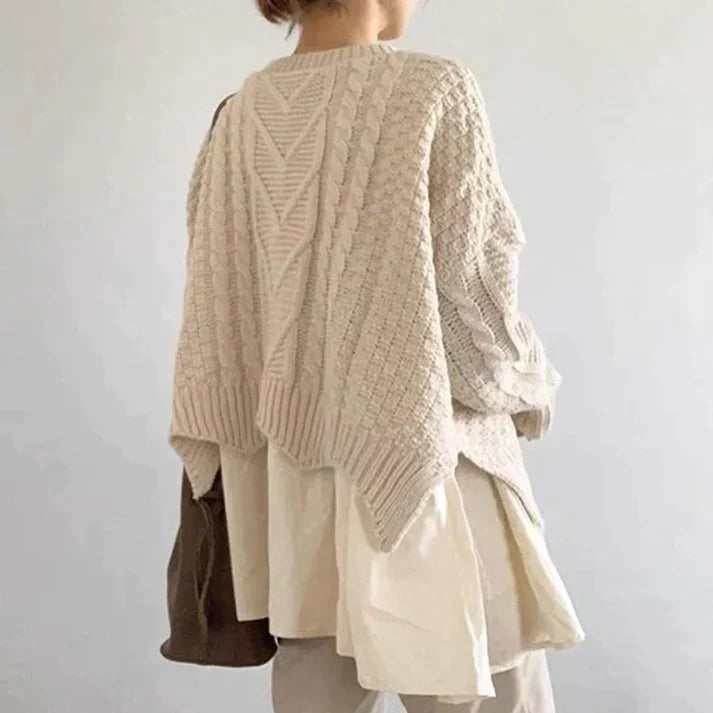 LM | Sweater with round neckline
