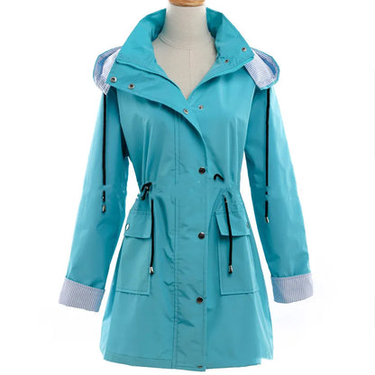 LM | Waterproof jacket with hood and buttons