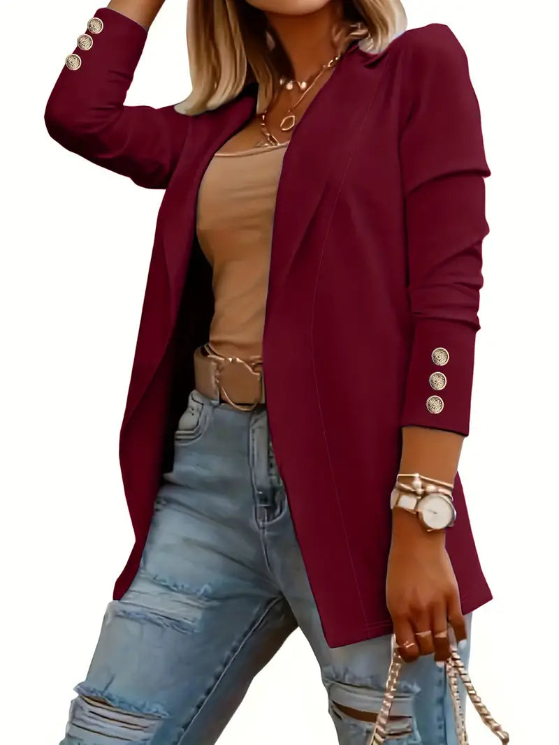 LM | elegant long-sleeved blazer for spring