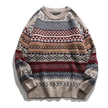 LM | Retro casual knitted sweater 2024