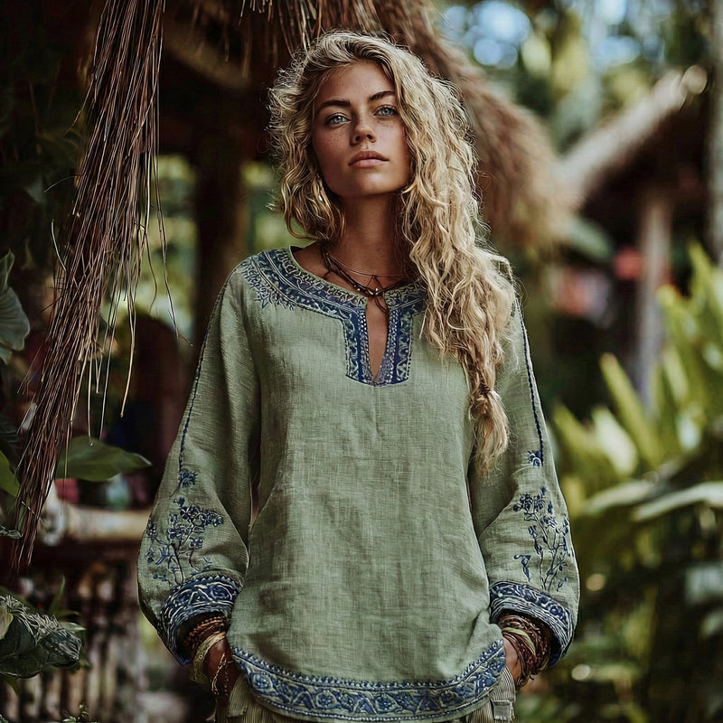 Timeless Vintage Style Top