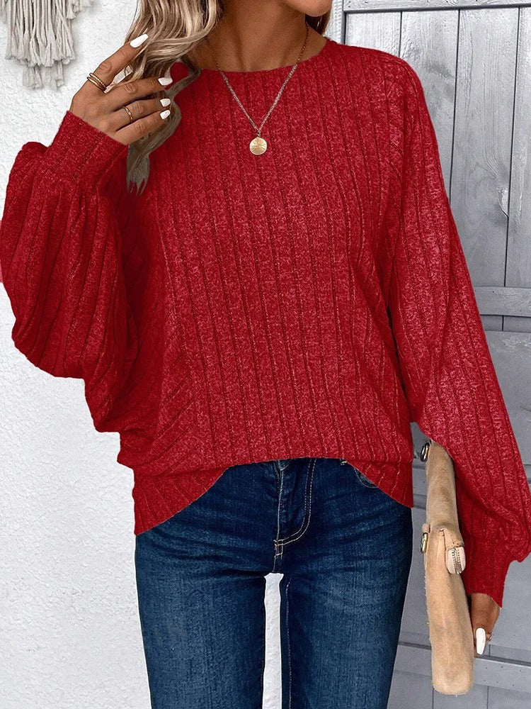 LM | MW - Cozy knitted sweater with balloon sleeves