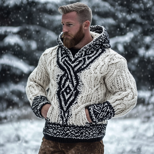 Men's Viking Celtic Trinity Knot Hooded Sweater artswardrobe