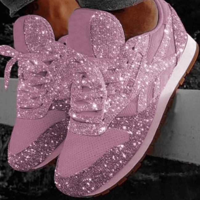 LM | Fashion sequins ladies shoes