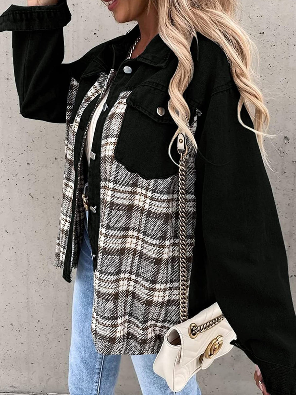 LM | Vintage flannel jacket for women