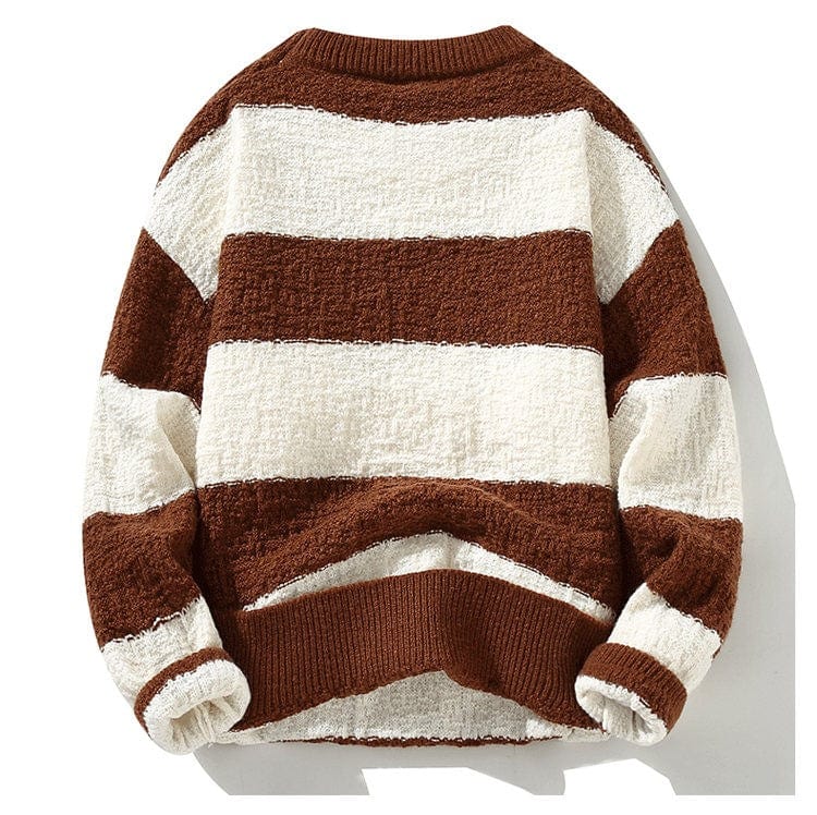 LM | Comfortable loose striped sweater 2024