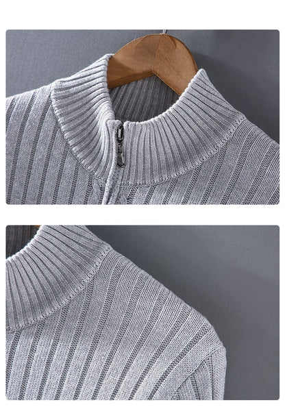 LM | Knitted sweater with stand-up collar 2024