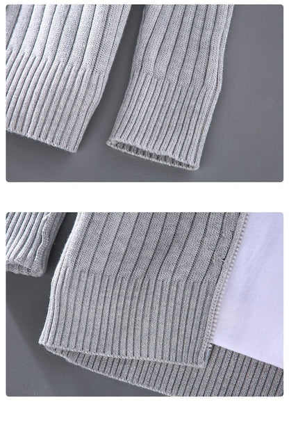 LM | Knitted sweater with stand-up collar 2024