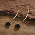 Gold and Black Earrings