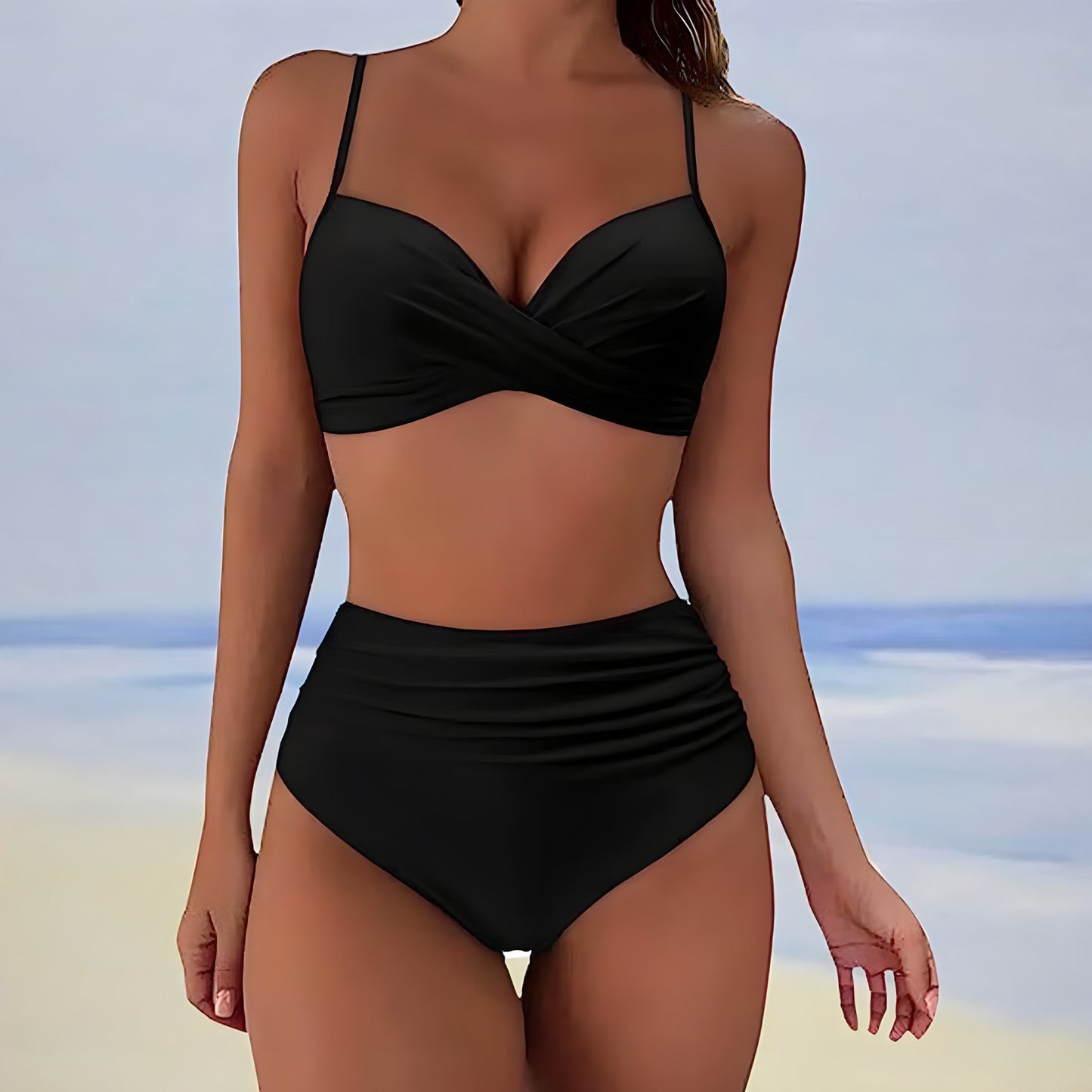 Leila® | High Waist Bikini With Twist Top