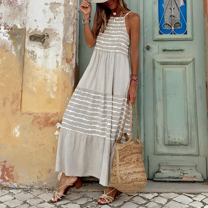 LM | Lavigne - Beige maxi dress