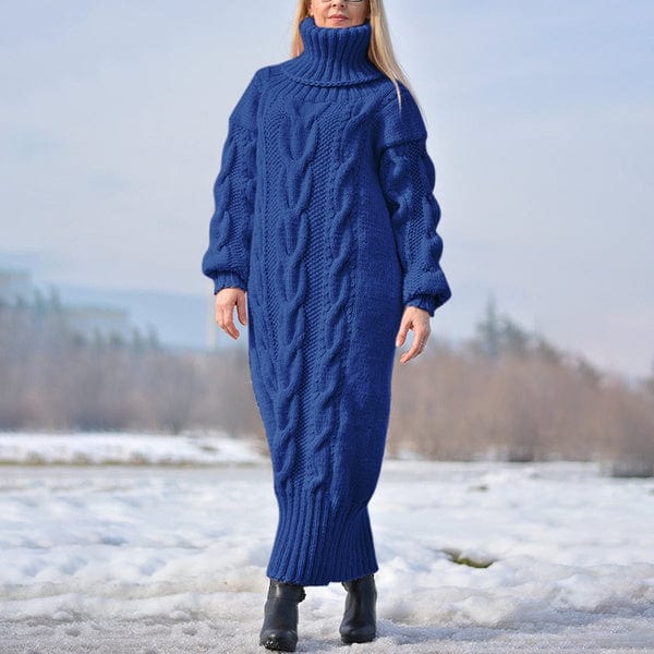 LM | Loose, twisted knit turtleneck sweater 2024