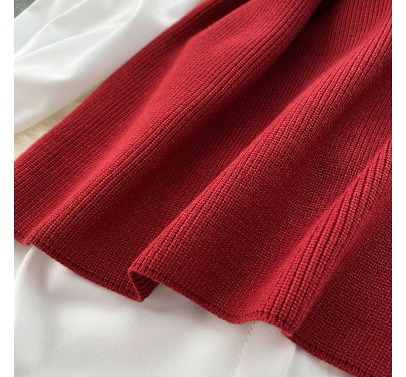 LM | Sleeveless sweater top set