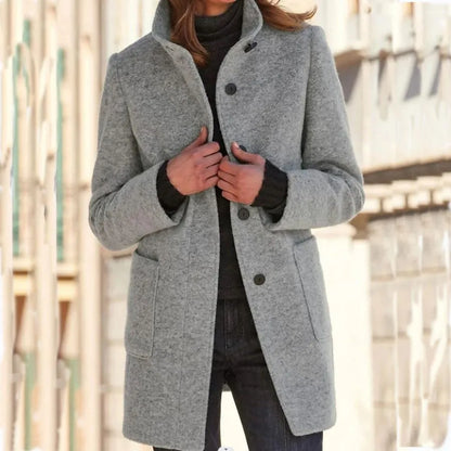 LM | Fashionable wool jacket with buttons