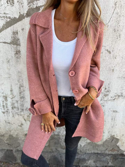 LM | Teni™ Long, casual, elegant jacket with practical pockets