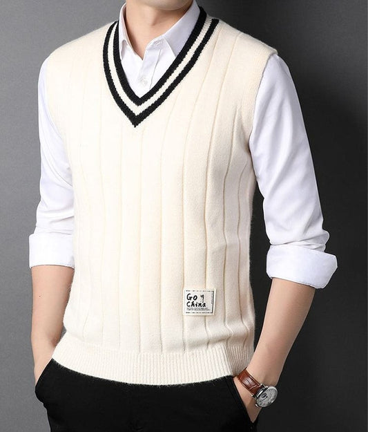 LM | Men's Knitted Striped Sweater