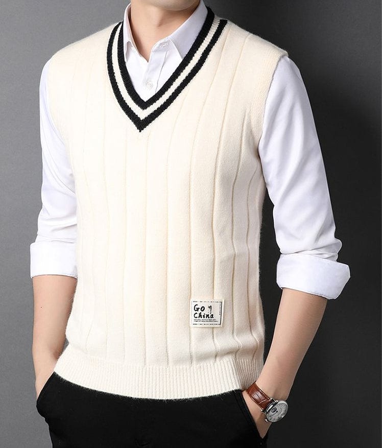 LM | Men's Knitted Striped Sweater