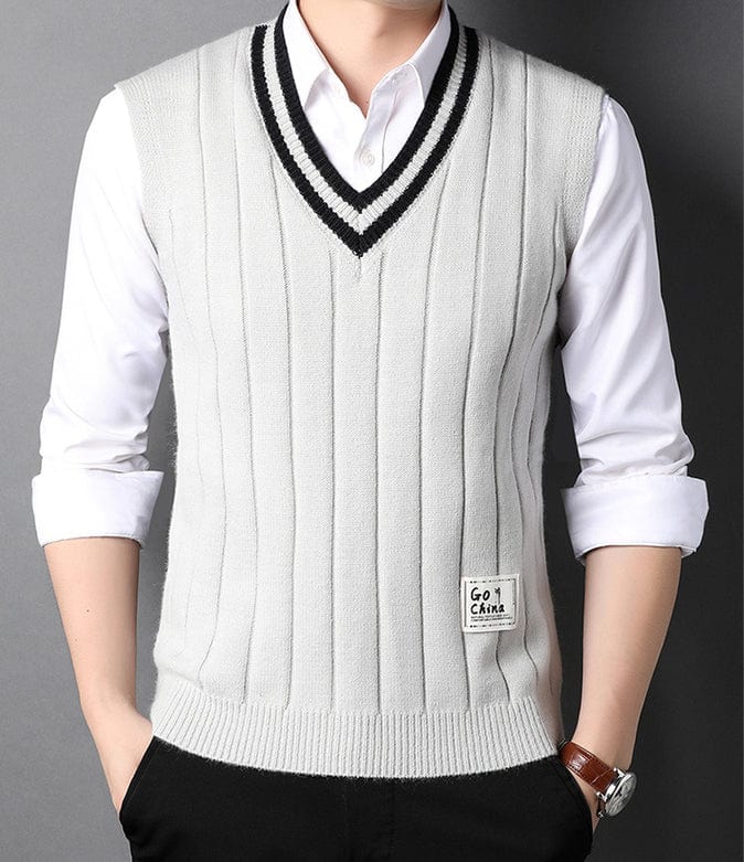 LM | Men's Knitted Striped Sweater
