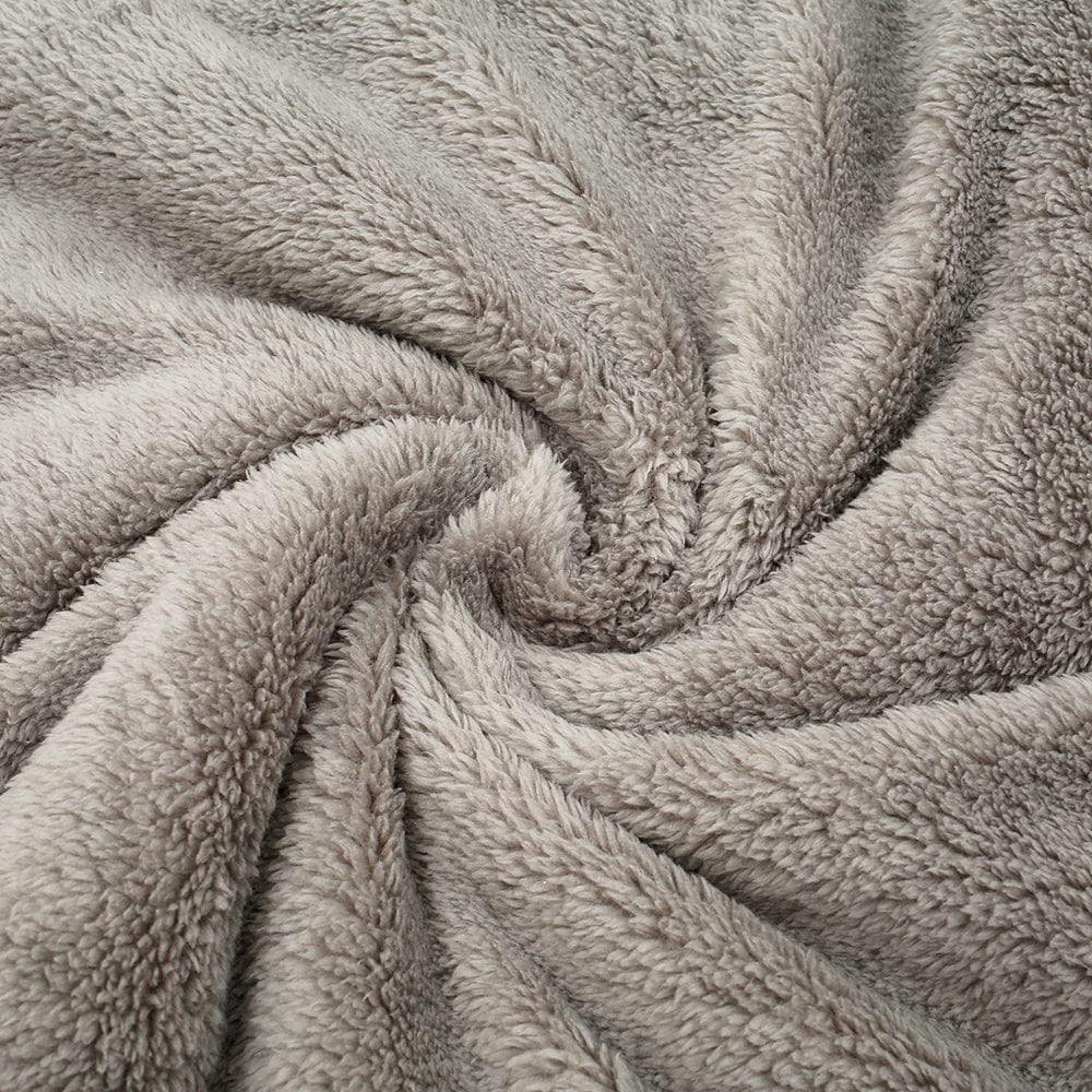 LM | Oversized hooded fleece pullover