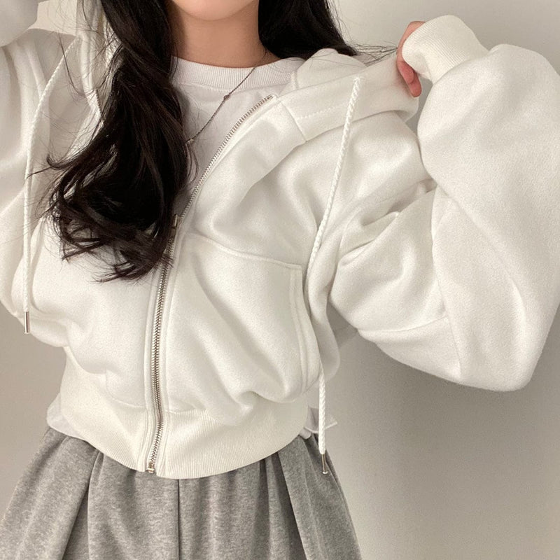 LM | Casual sweater with long sleeves and drawstring