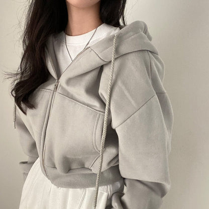 LM | Casual sweater with long sleeves and drawstring