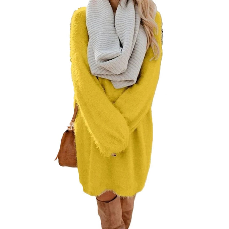 LM | Knitted mini dress with sweater style