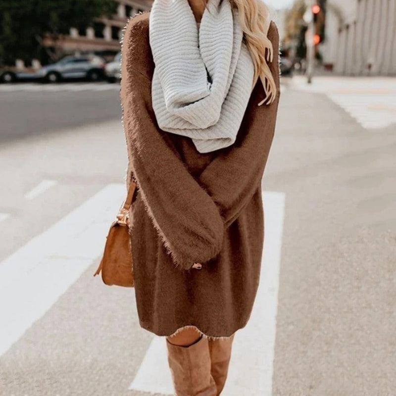 LM | Knitted mini dress with sweater style
