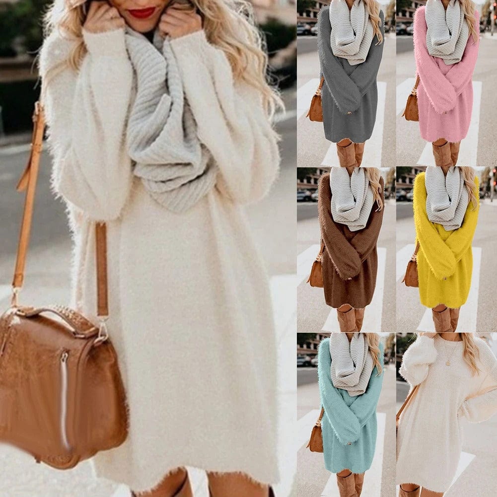 LM | Knitted mini dress with sweater style