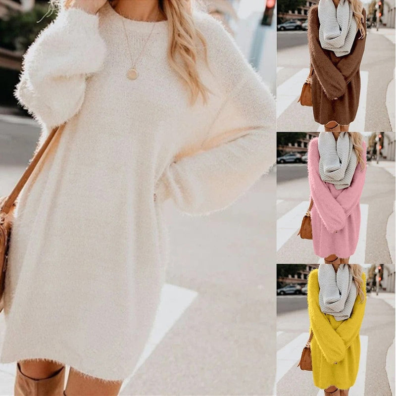 LM | Knitted mini dress with sweater style