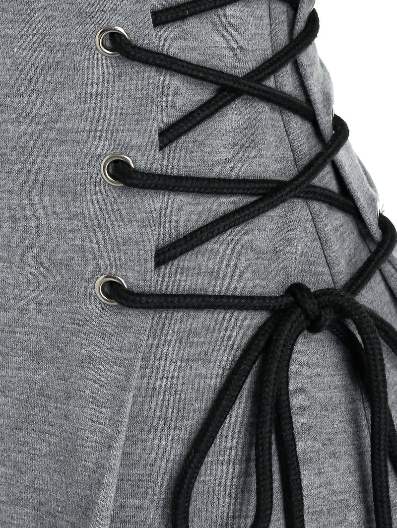 LM | Casual-chic hooded midi dress